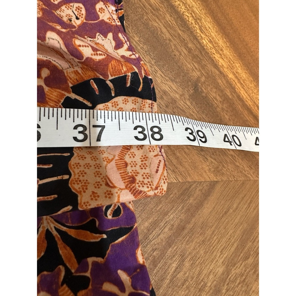 Ulla‎ Johnson Phoebe Strappy Cutout Cotton Midi Dress Batik Purple Brown Boho Sm - Picture 12 of 12